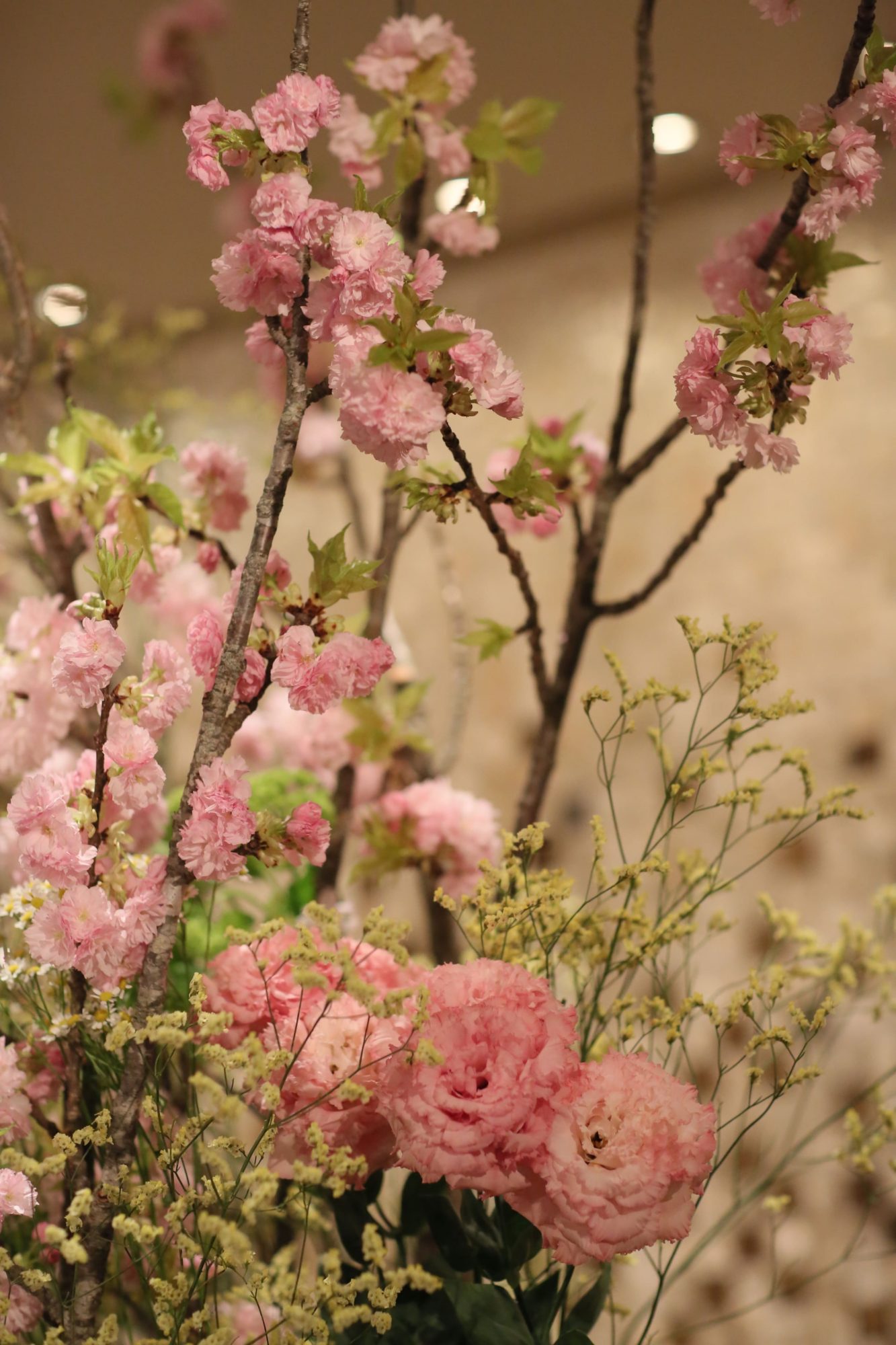 会場装花　春パーティー