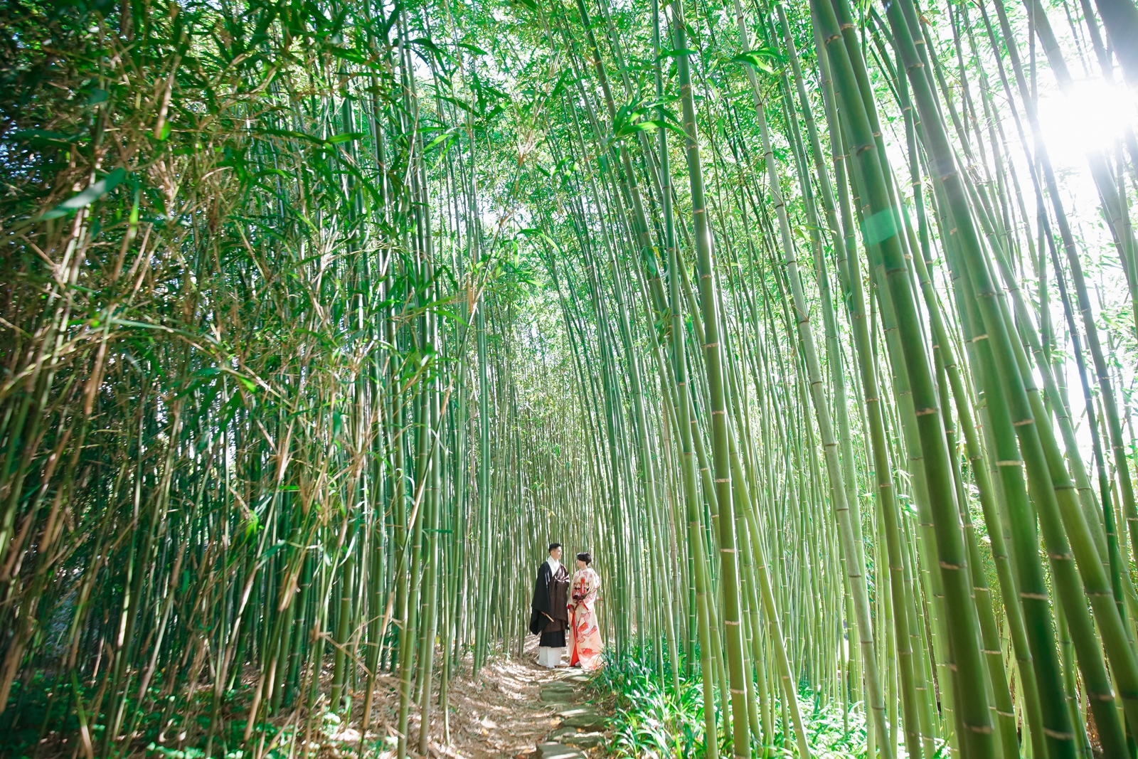 人気の京都・竹林で和装の前撮り撮影