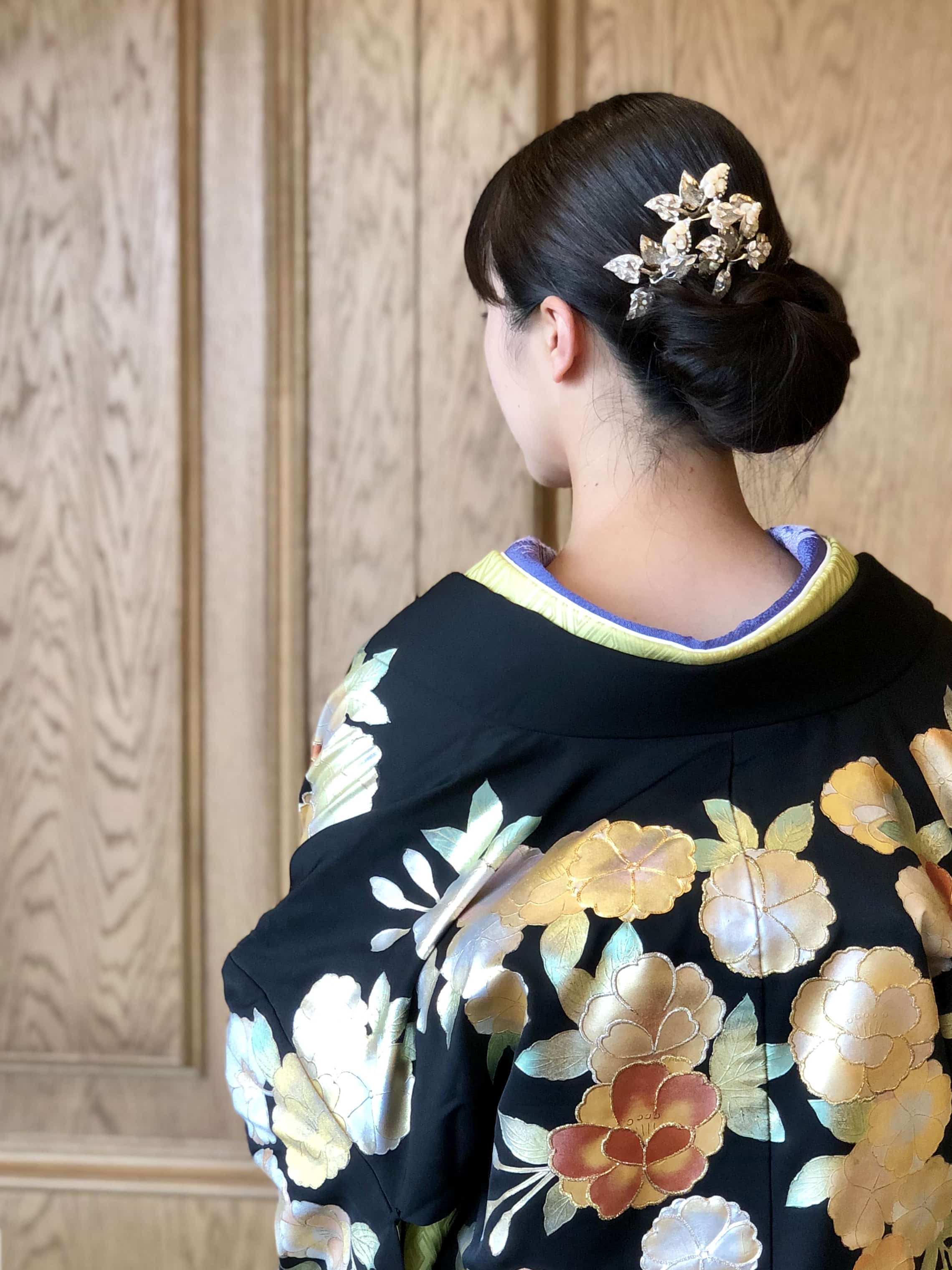 名古屋の結婚式にぴったりな色打掛のかわいいコーディネート