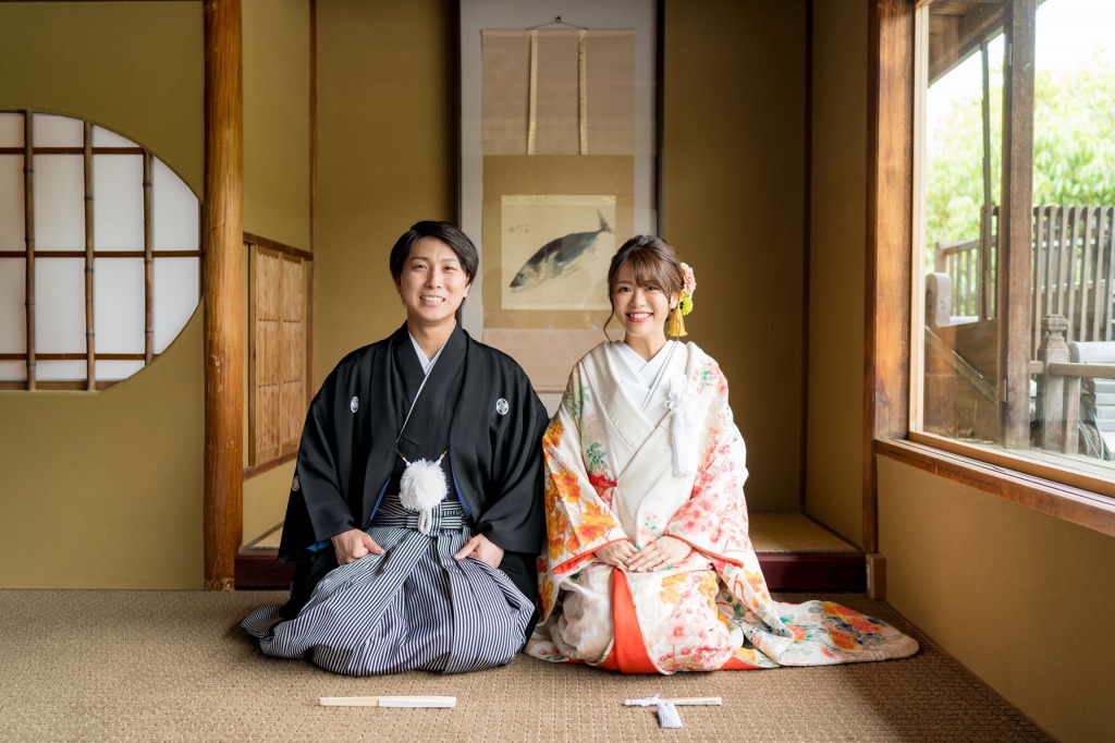 京都和婚におすすめのトリートの和装コーディネートで前撮り