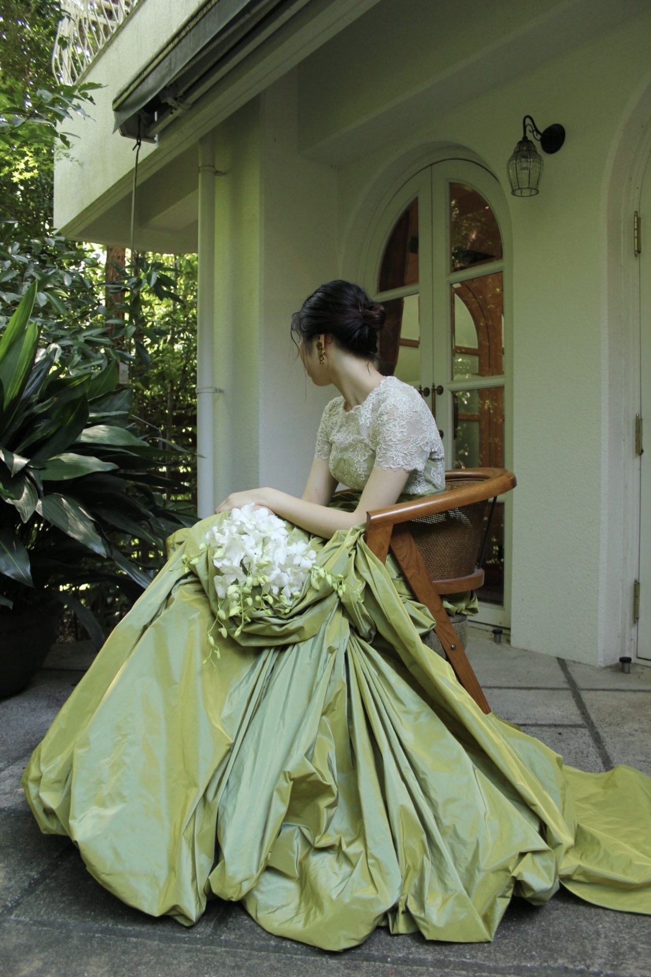 ザナンザンハウスにオススメのグリーンのカラードレスのご紹介