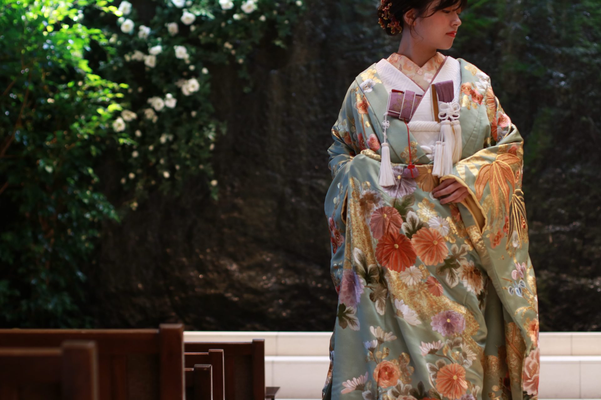 THE TREAT DRESSINGがTHE KAWABUN NAGOYAでお式や前撮りをされる花嫁様におすすめをする色打掛のコーディネート