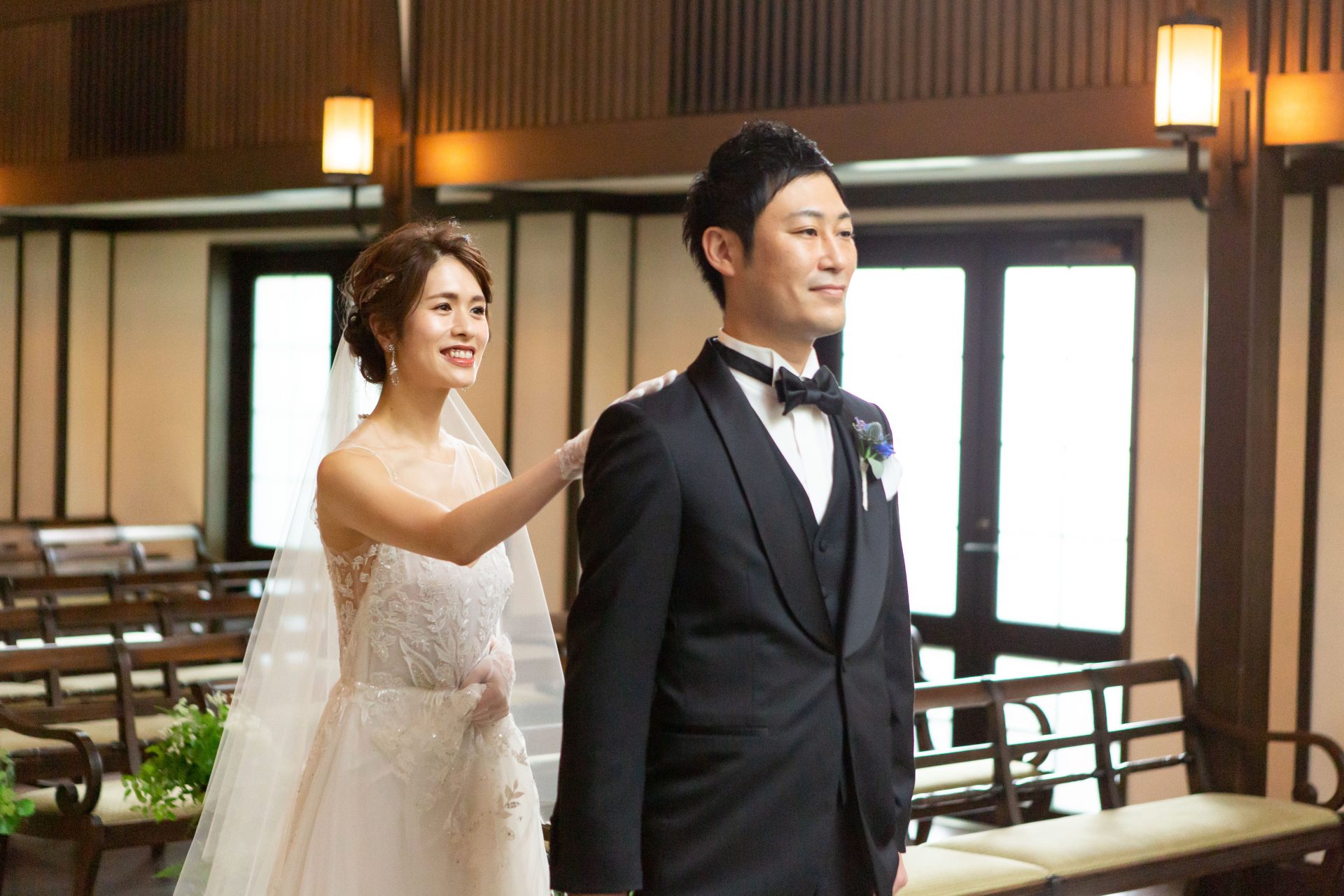 京都エリアにてお式をお考えの花嫁様におすすめしたいインポートドレスとフォーマルタキシード