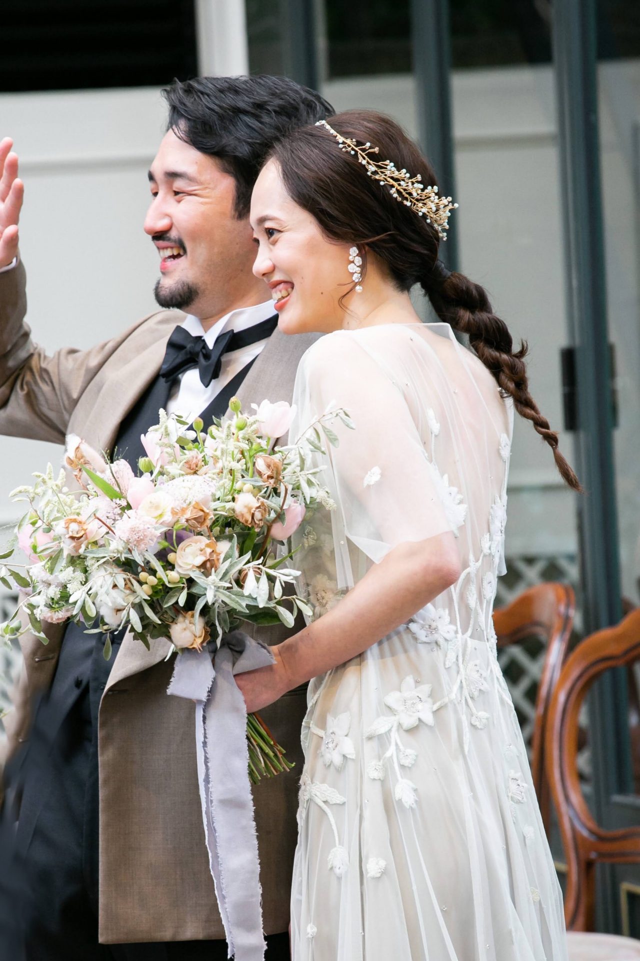 リストランテasoパーティーレポート グリーンのカラードレスで彩るクリスマスのガーデンウェディング Dec ザ トリート ドレッシング アディション店 表参道 のショップブログ