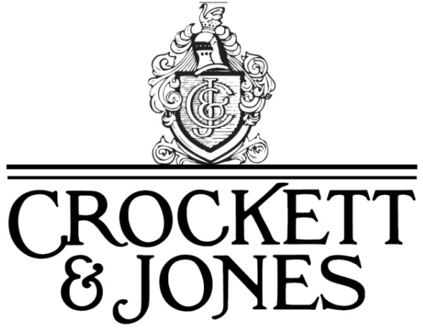 クロケットアンドジョーンズのブランドロゴ。イギリス・ノーサンプトンでジェームズ・クロケットとチャールズ・ジョーンズにより設立されたブランド。