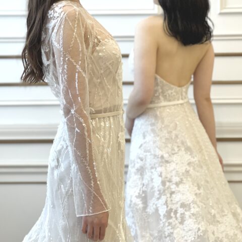 名古屋の結婚式会場ザ カワブン ナゴヤにおすすめのミラ ズウィリンガーの新作ウェディングドレスをTHE TREAT DRESSINGよりご紹介
