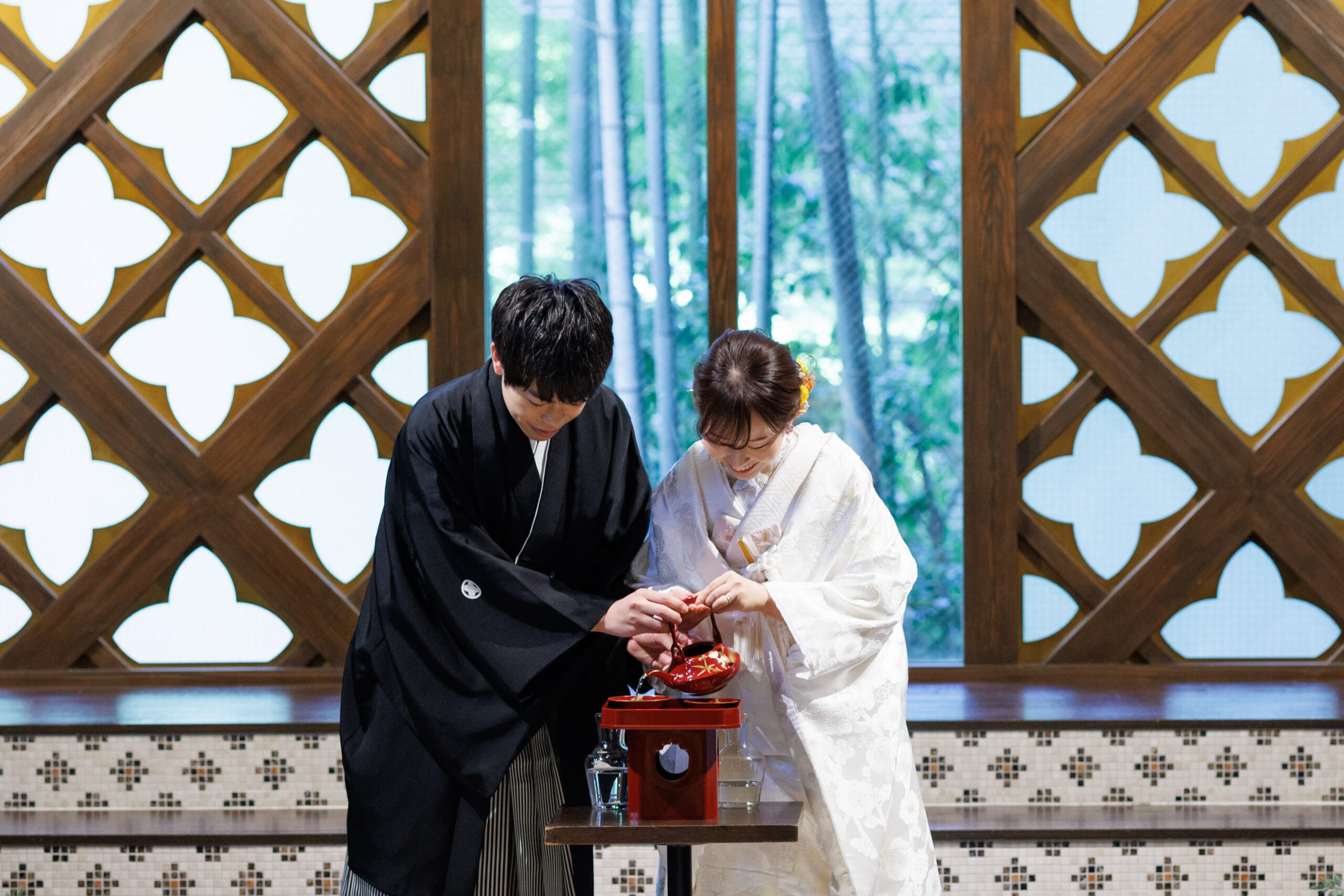 トリートの格式高い正礼装の白無垢でお二人らしい結婚式を叶える京都の結婚式場フォーチュンガーデン京都