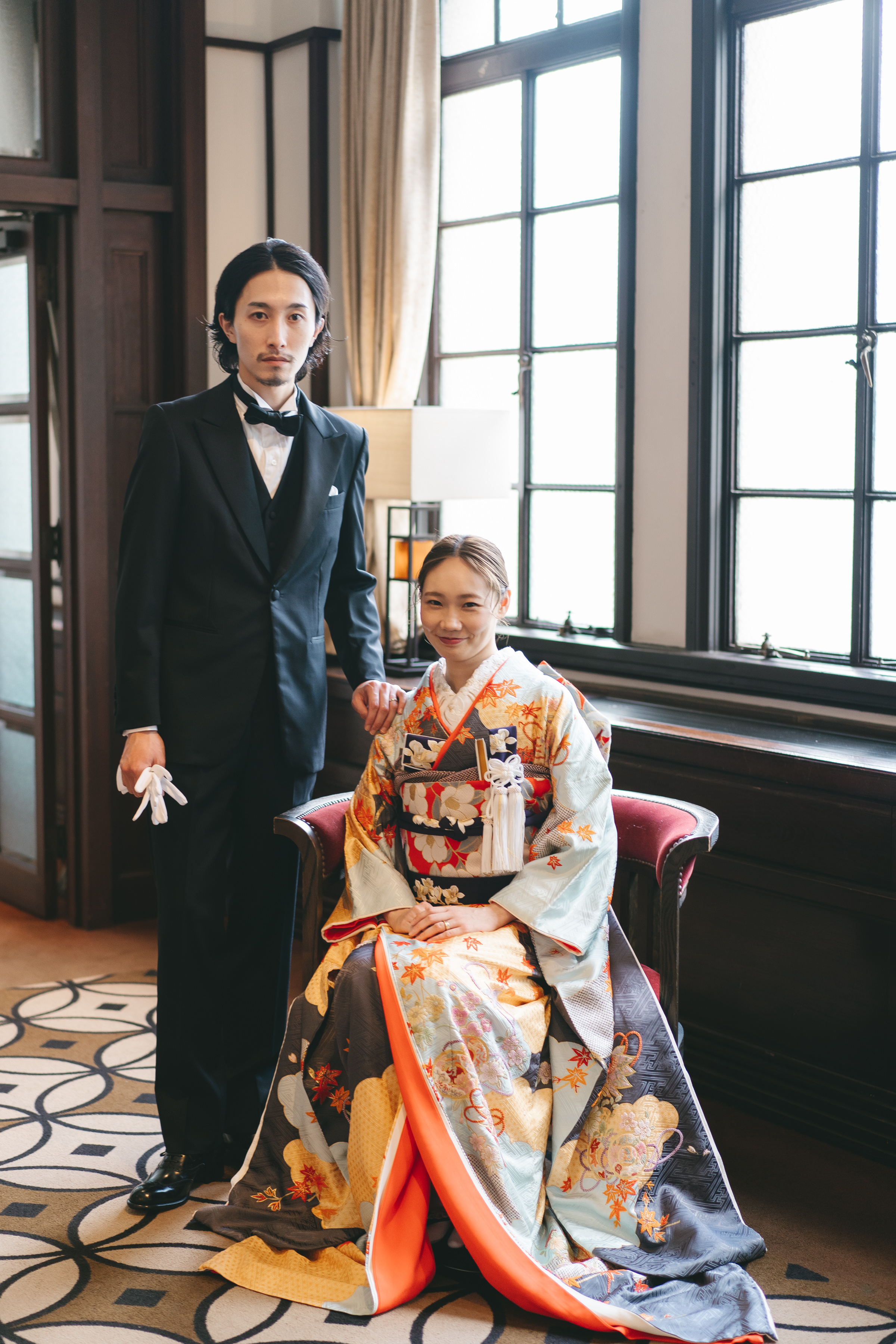 「かわいい～！」 フォーチュンガーデン京都での本振袖とタキシードで叶える大正 スーツ
