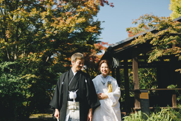 京都の八坂エリアで叶える白無垢と紋付のロケーション前撮りのご紹介