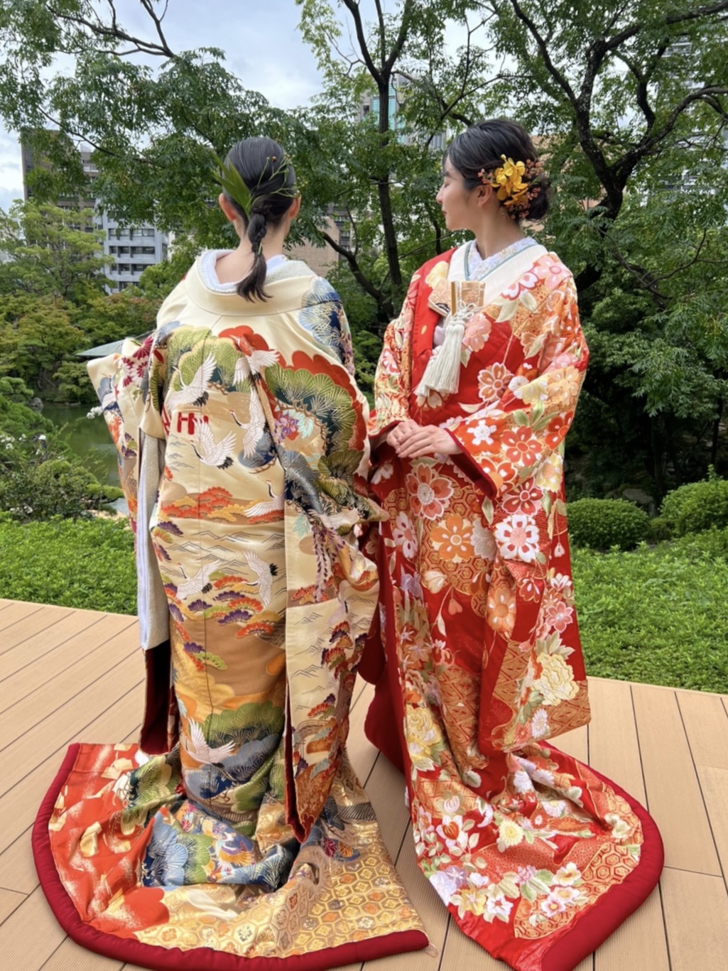 神戸エリアで和婚をお考えの花嫁におすすめの色打掛のご紹介