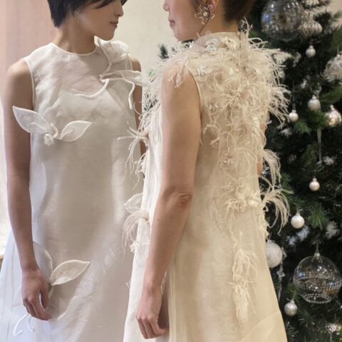 THE TREAT DRESSINGよりご紹介する日本初上陸ブランド、ザセカンドスキンコのAラインのウェディングドレス