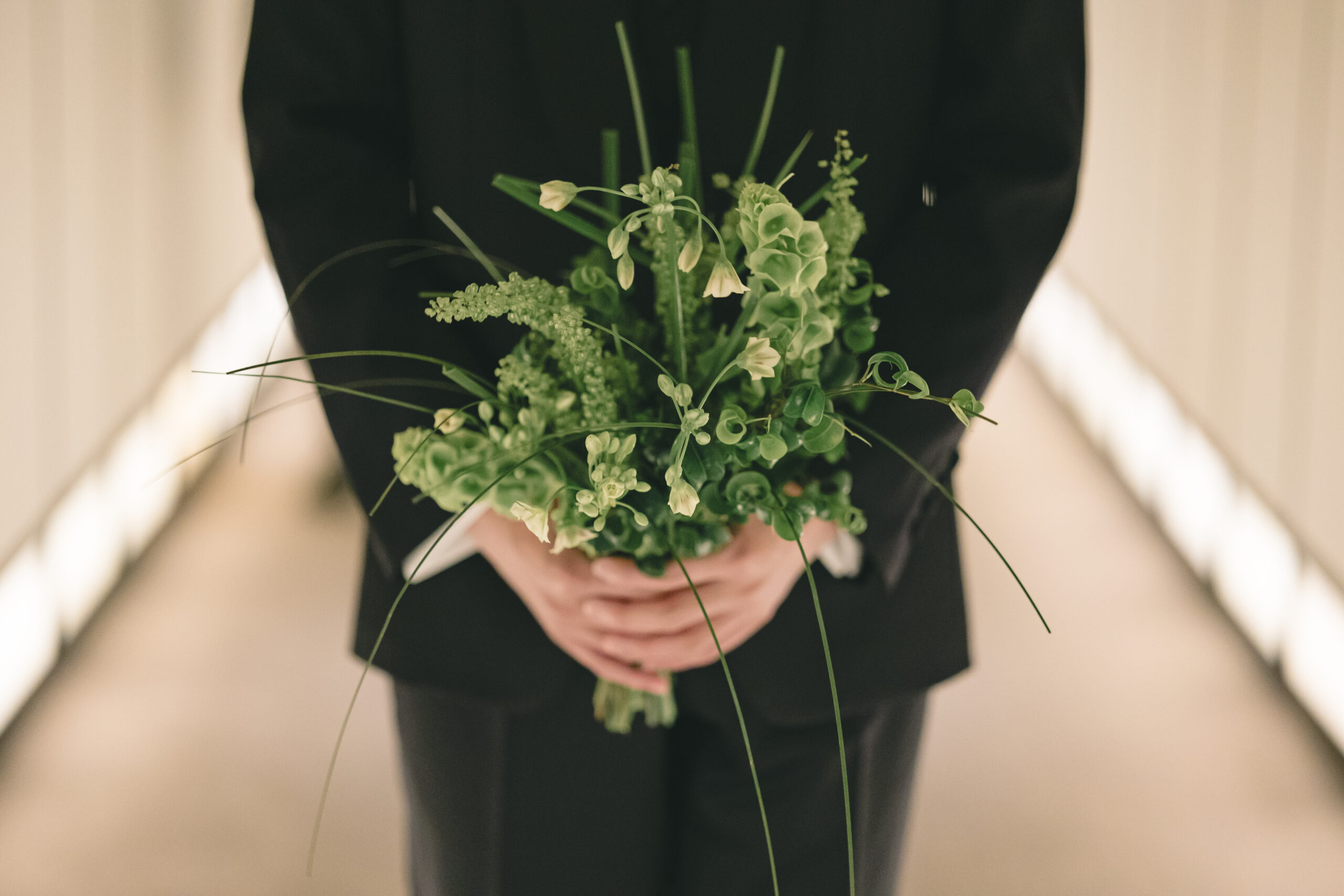 アンダーズ東京での結婚式でファーストミートをされるご新郎様。