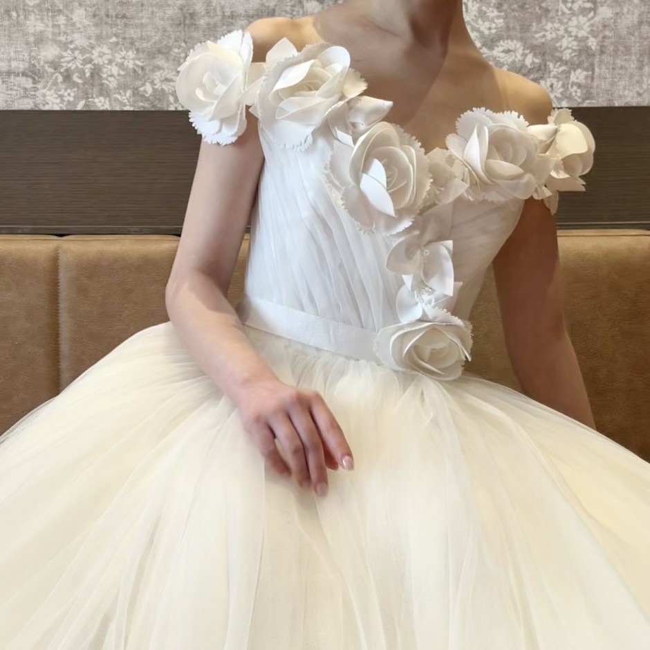 イタリア製マリアージュのヴィンテージウェディングドレス 希少イタリア製◎Mariage マリアージュ ウェディングドレス