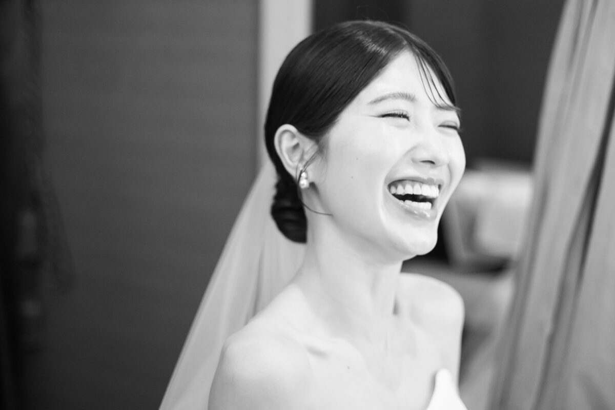 新婦様のお支度ショット