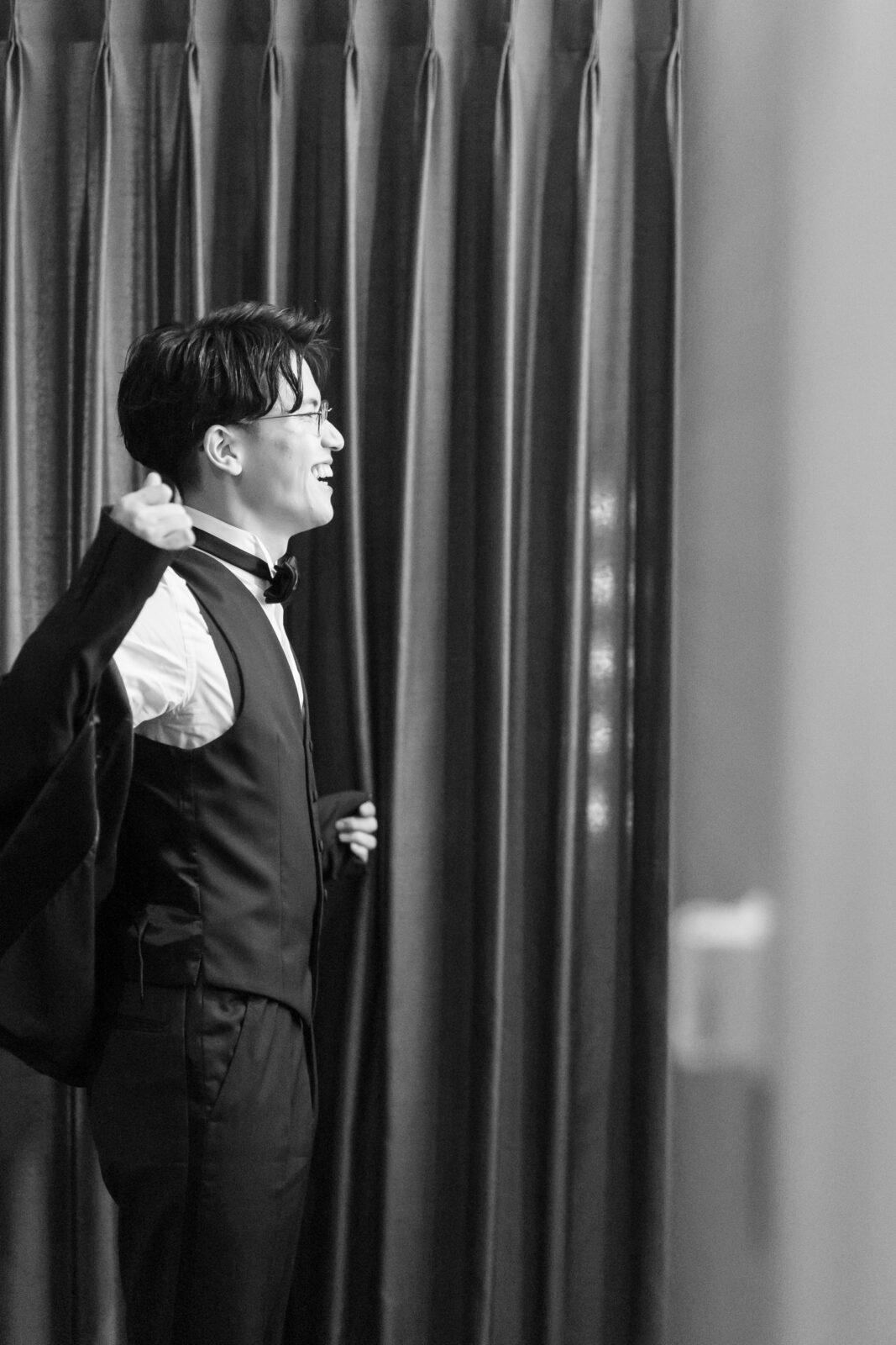 ご新郎様のお支度ショット