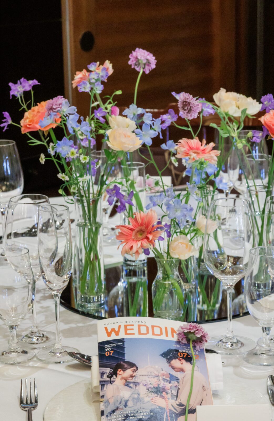 夏式のテーブルコーディネート 