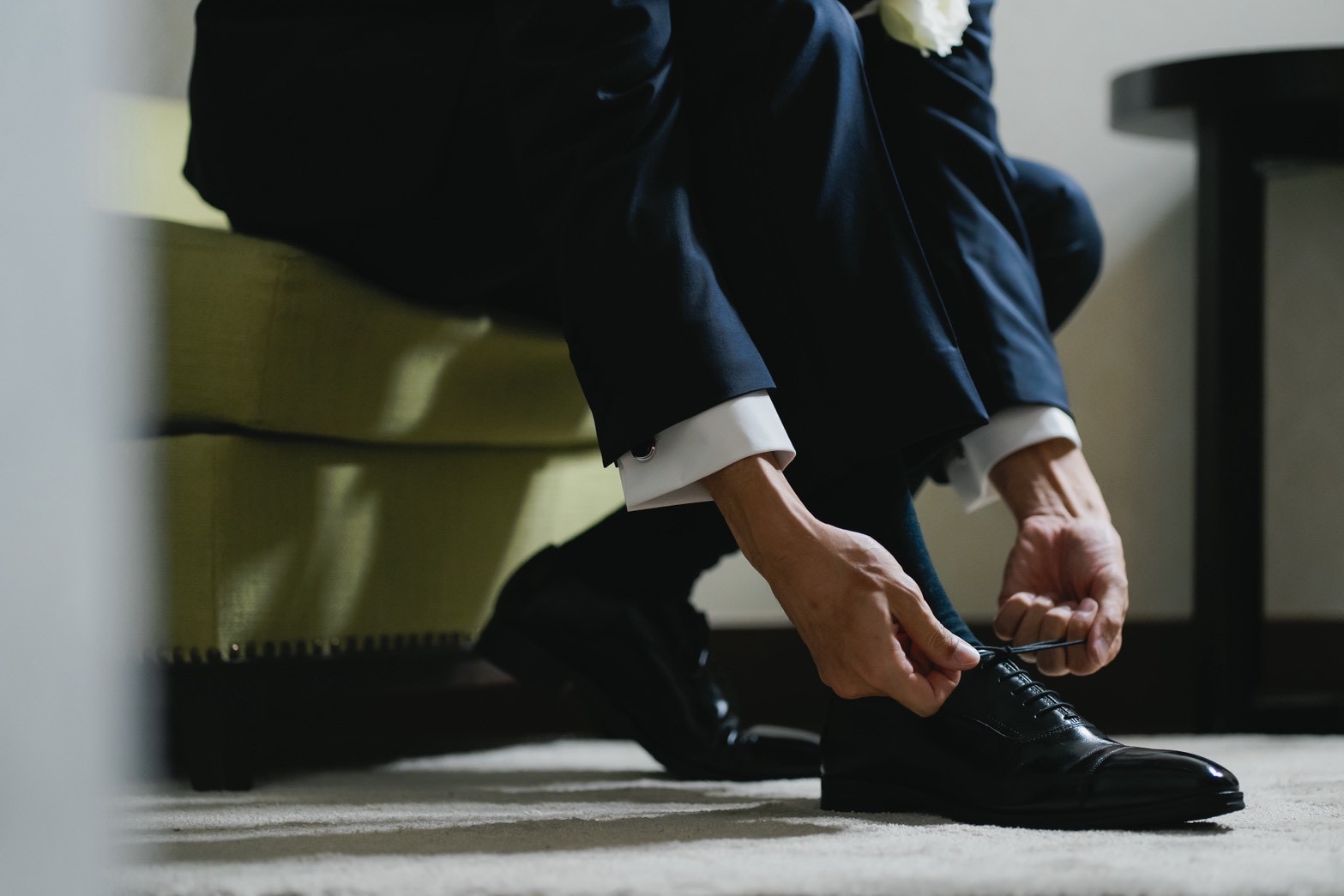 タキシードに合わせる小物も素敵なものにこだわっていただきたいです