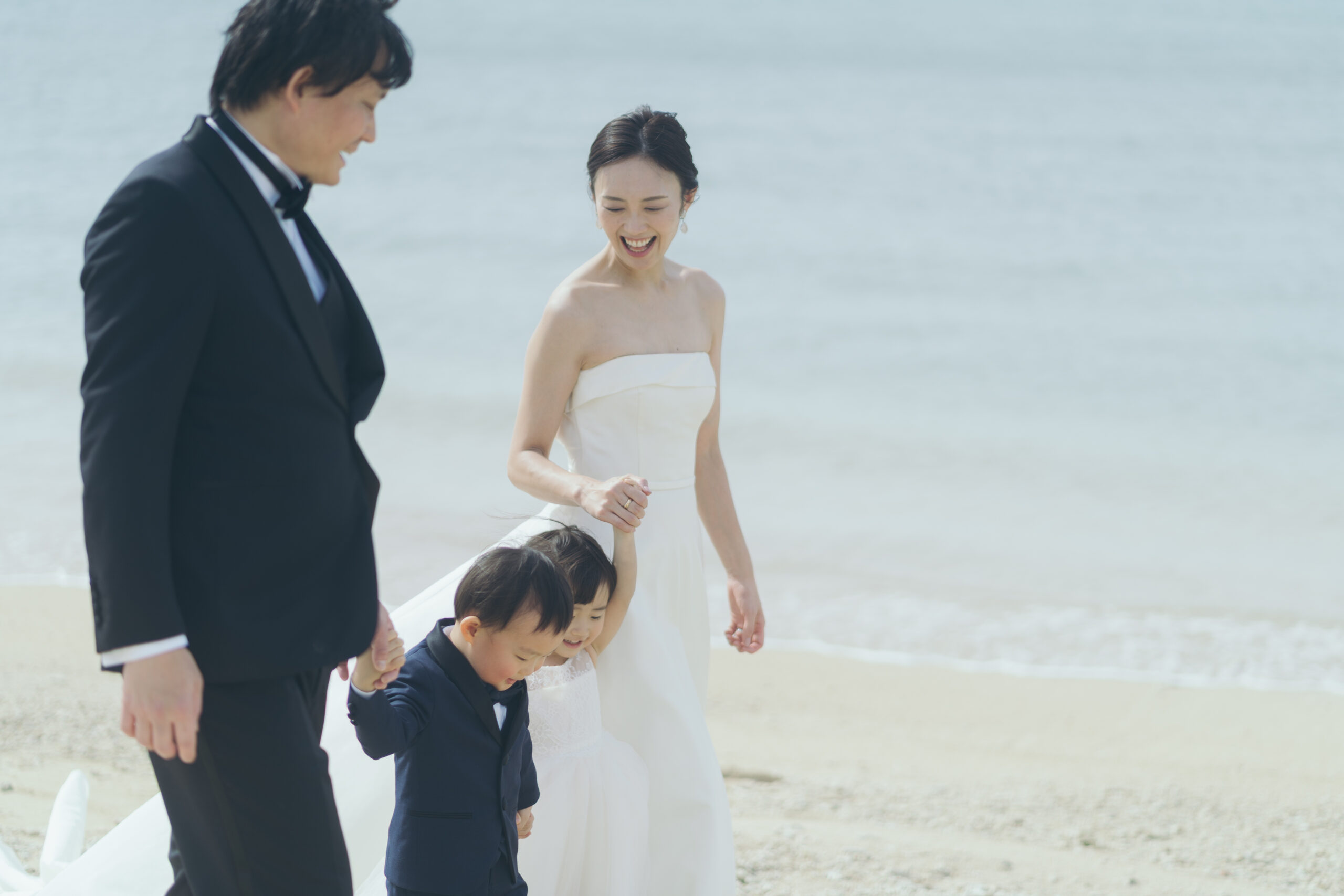 広大な海でアニバーサリーフォト