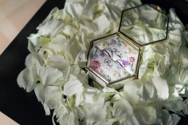 ハンドメイドの指輪ケース